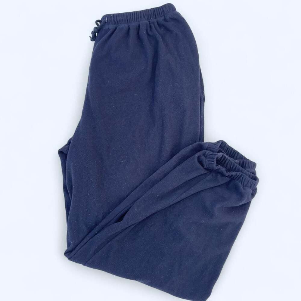 Club Room by Charter Club Navy Blue Fleece Sweatpants Large